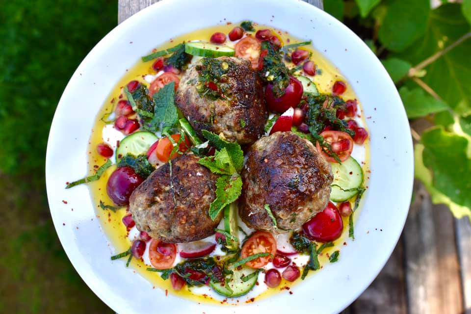Bejewelled Syrian Spiced Meatballs