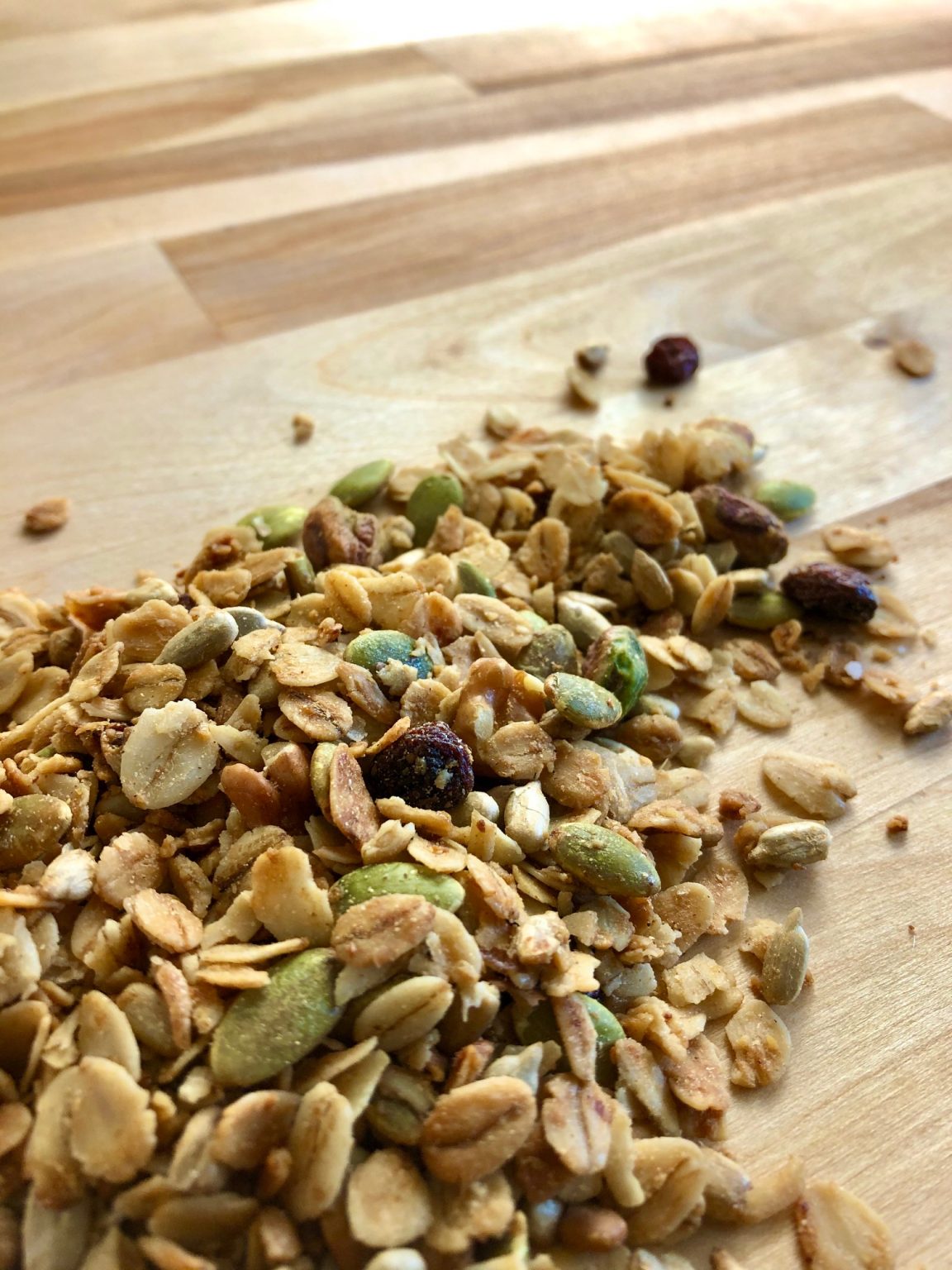 granola with nuts and fruit