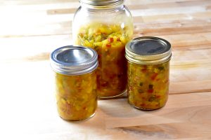 3 jars of zucchini relish