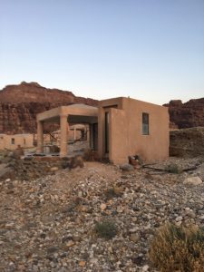 eco hut on the shores of the dead sea