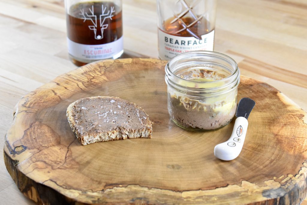 maple whisky liver spread on toast