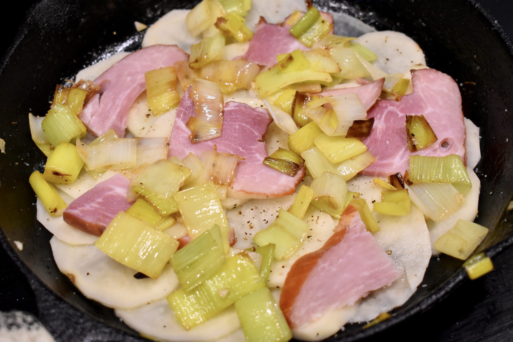 The Intrepid Eater Recipes Smoked Gouda, Ham, Potato, and Leek