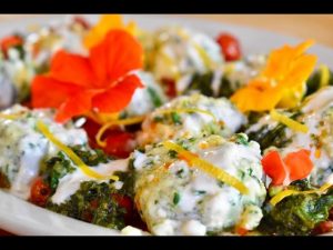 Stinging Nettle Ricotta Dumplings