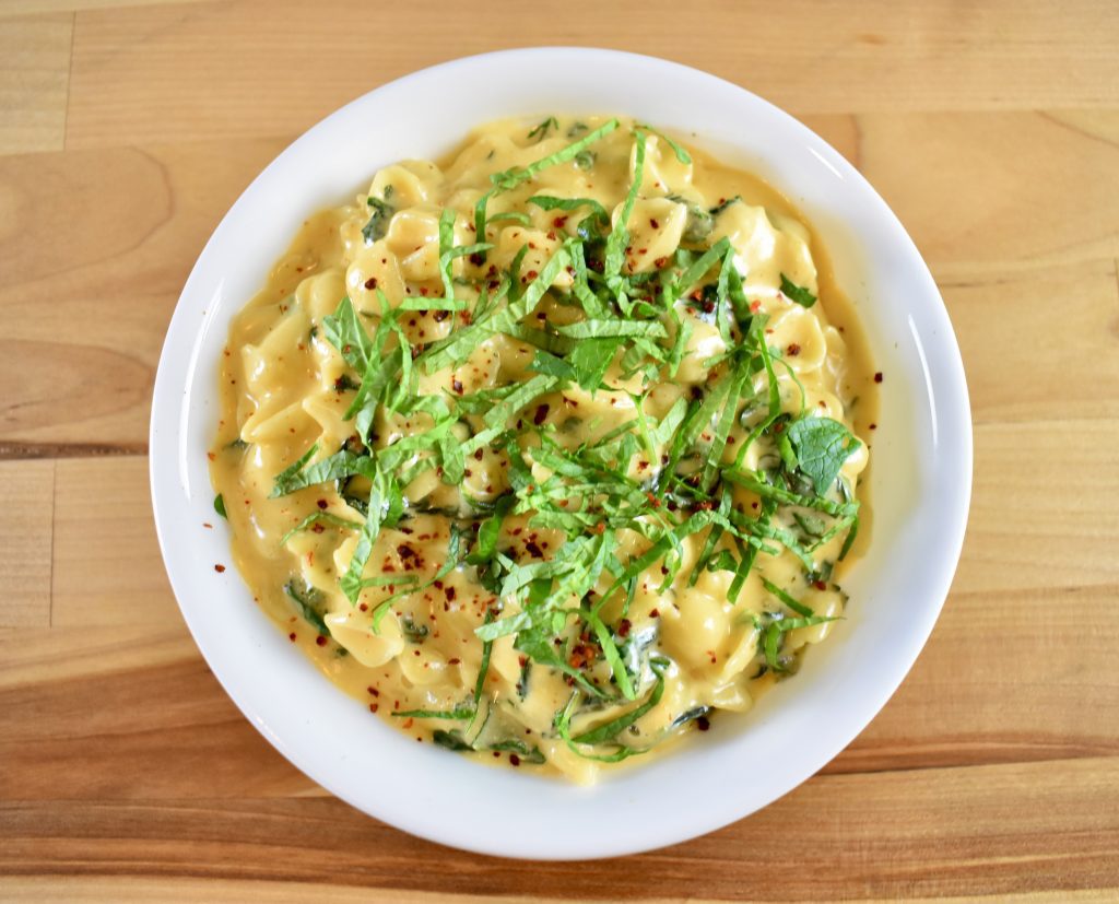 wild greens mac and cheese