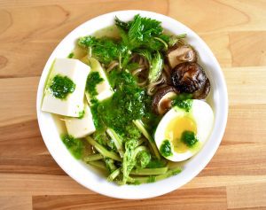 Springtime Wild Soba Soup