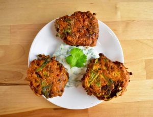 dandelion and onion bhaji