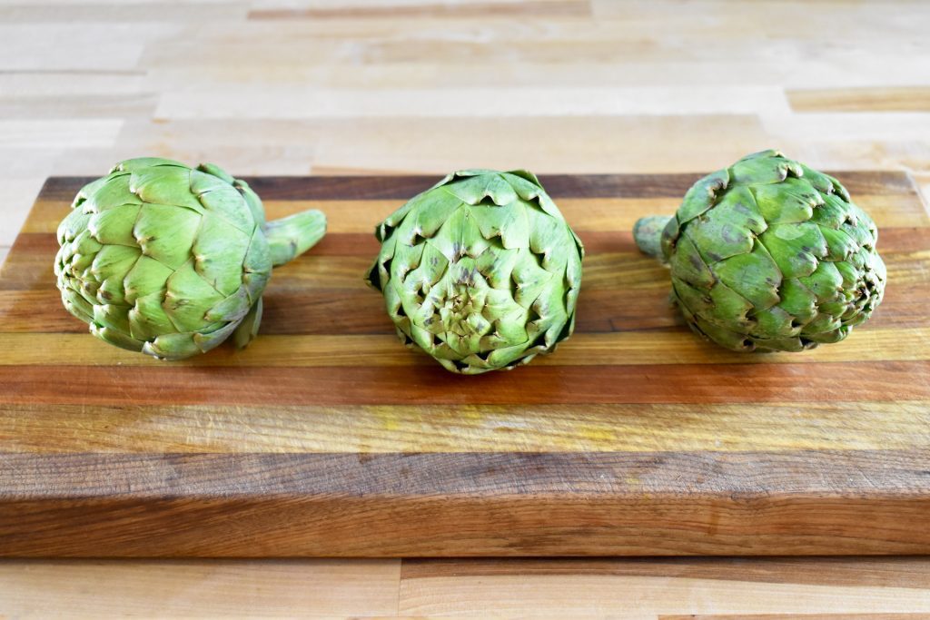 3 artichokes