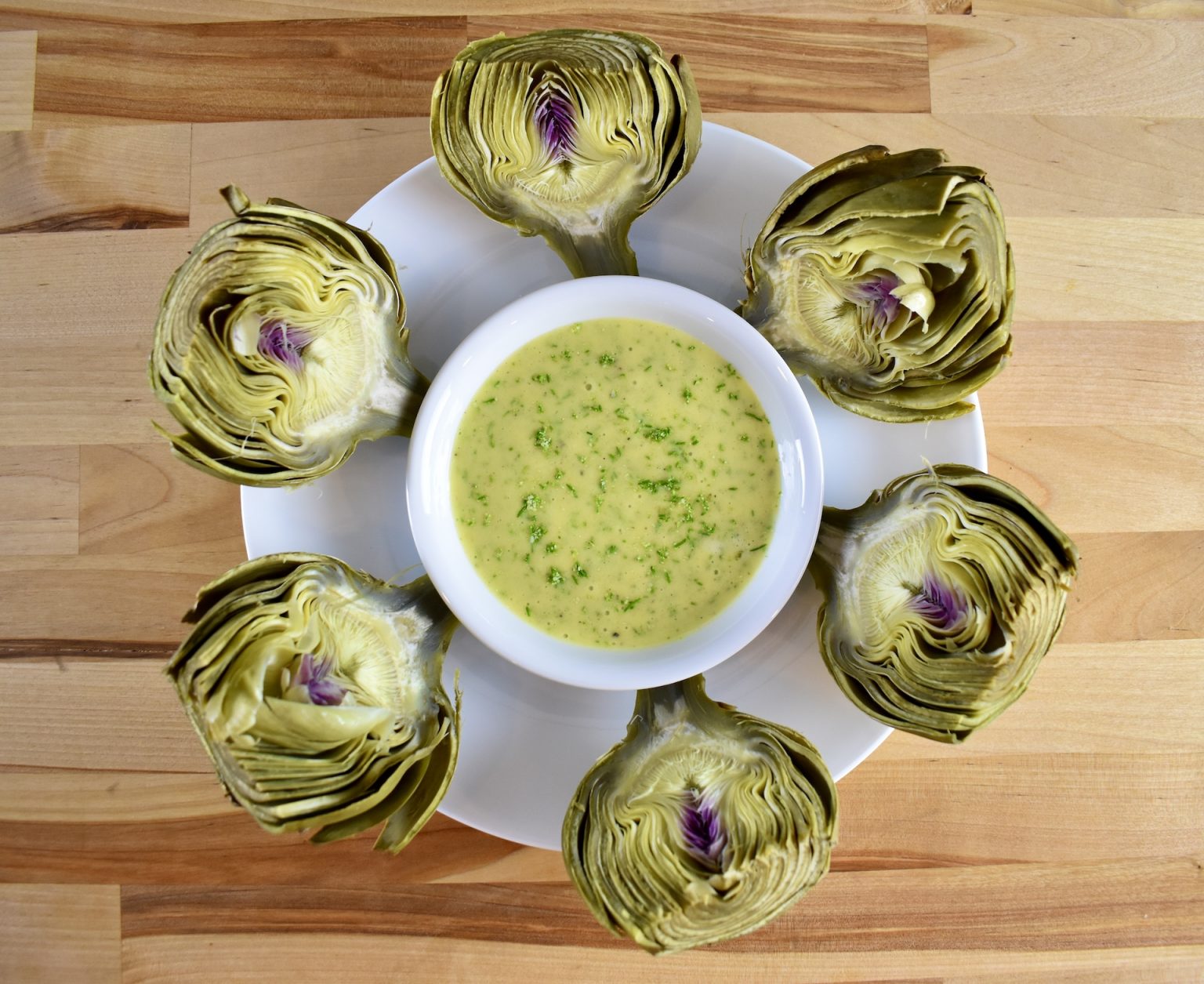 Steamed Artichokes with GarlicSpruce Aioli Recipes The Intrepid Eater