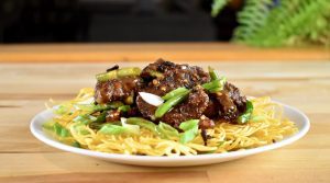 crispy venison chow mein