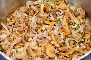 sauteed mushrooms and shallots