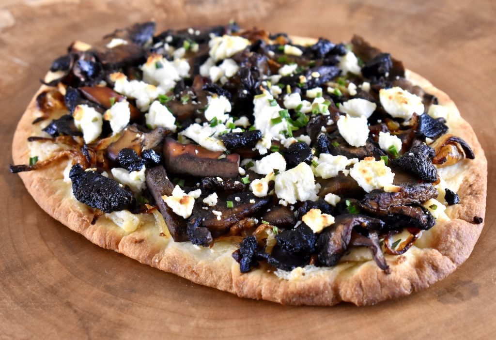 Mushroom and Goat Cheese Flatbreads