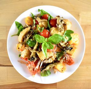 hen of the woods panzanella