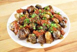 fingerling patatas bravas