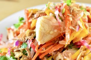 lake trout in salad