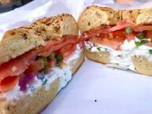 bagel with lox