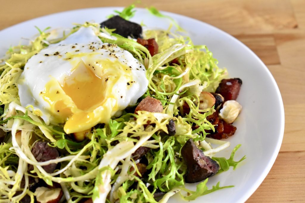 Duck Liver Frisée Salad