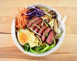 Venison Steak and Mushroom Miso Ramen