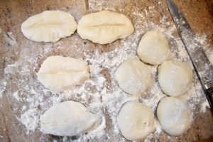 forming the dough balls
