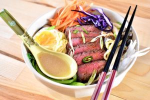 Venison Steak and Mushroom Miso Ramen