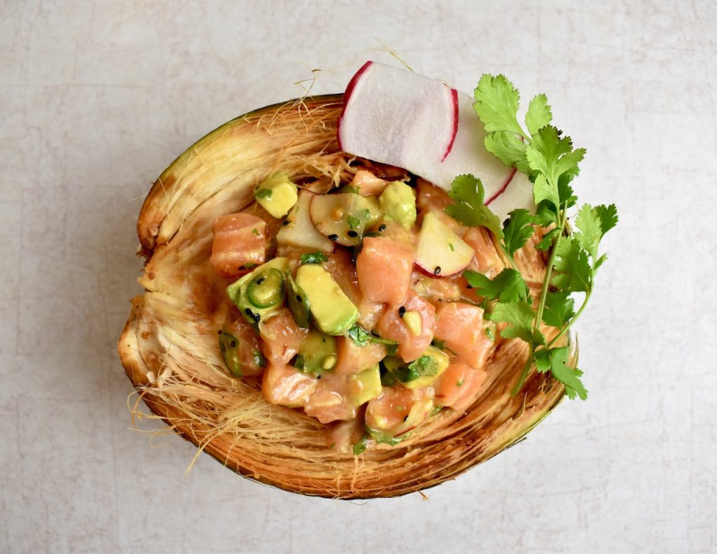 Coconut Salmon Poke