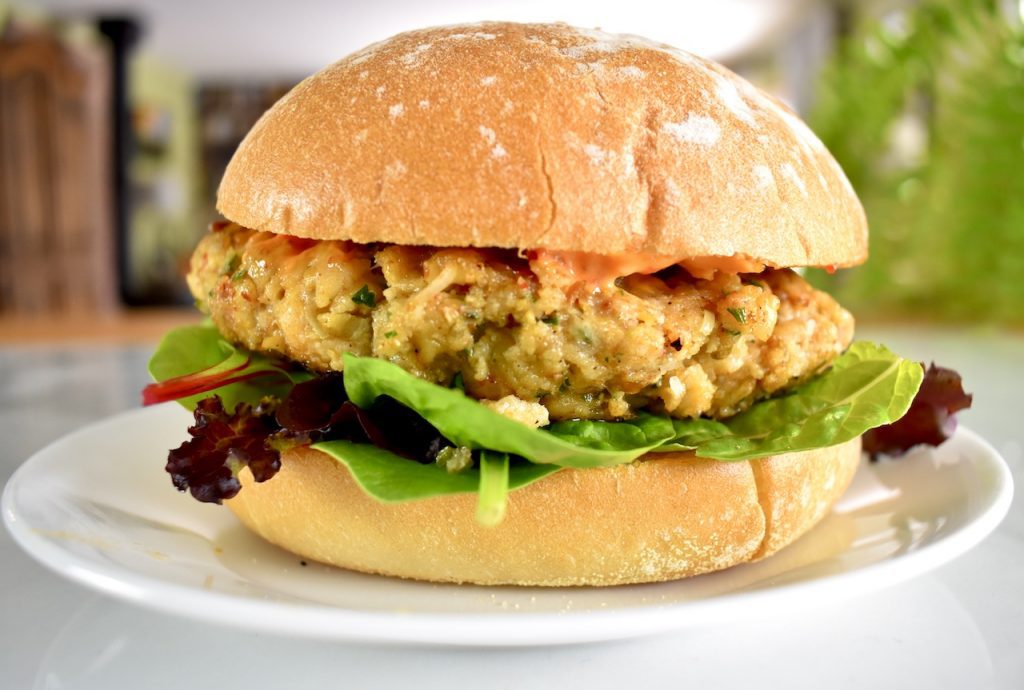 Moroccan Style Trout Burger