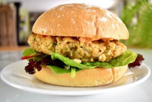 Moroccan Style Trout Burger