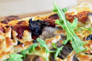 Moose Tongue and Black Trumpet Pizza