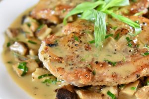 Creamy Tarragon Pheasant with Pheasant Back Mushrooms