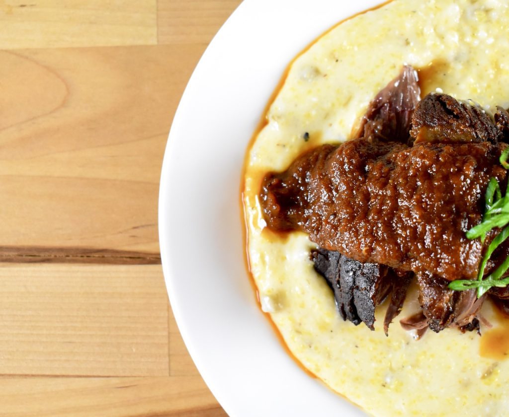 Chipotle Venison Pot Roast on Hatch Grits