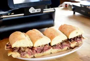Venison and Provolone Baguette Sandwiches