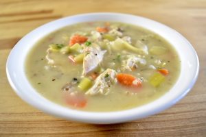 Scottish grouse and oatmeal soup