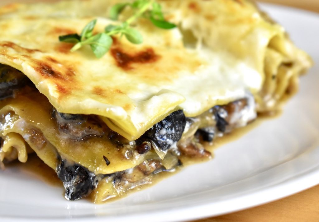 Bacon and Mushroom Lasagna