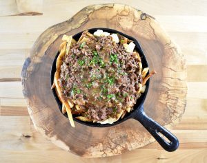 Canned moose poutine