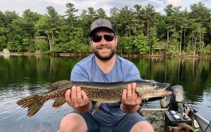 Adam holding a pike