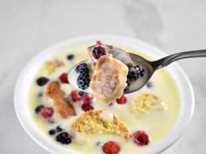 Danish Koldscål with Wild Raspberries