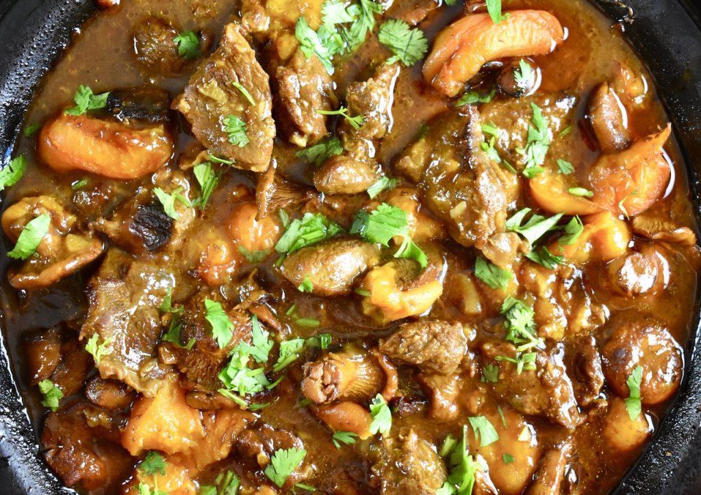 Wild Pork, Chanterelle, and Apricot Tagine