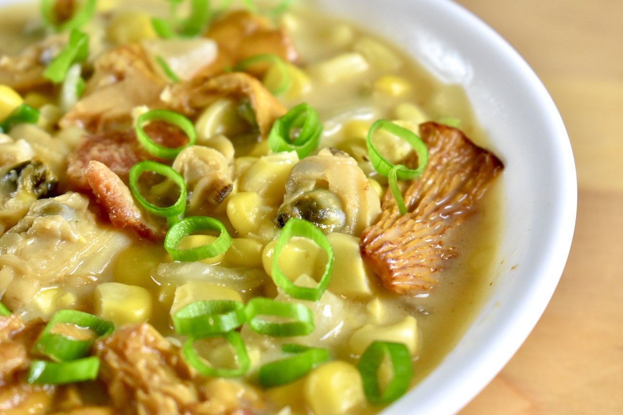 Clam, Corn, and Chanterelle Chowder Recipes The Intrepid Eater