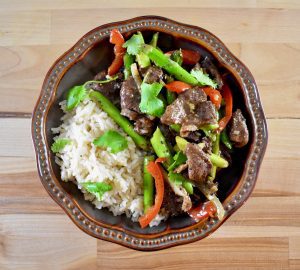 Black Pepper Goose and Asparagus Stir Fry