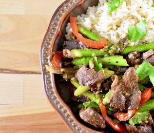 Black Pepper Goose and Asparagus Stir Fry