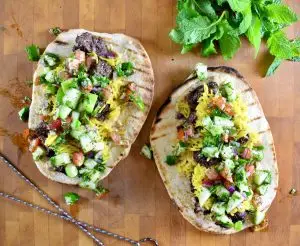 Middle Eastern Venison Wraps