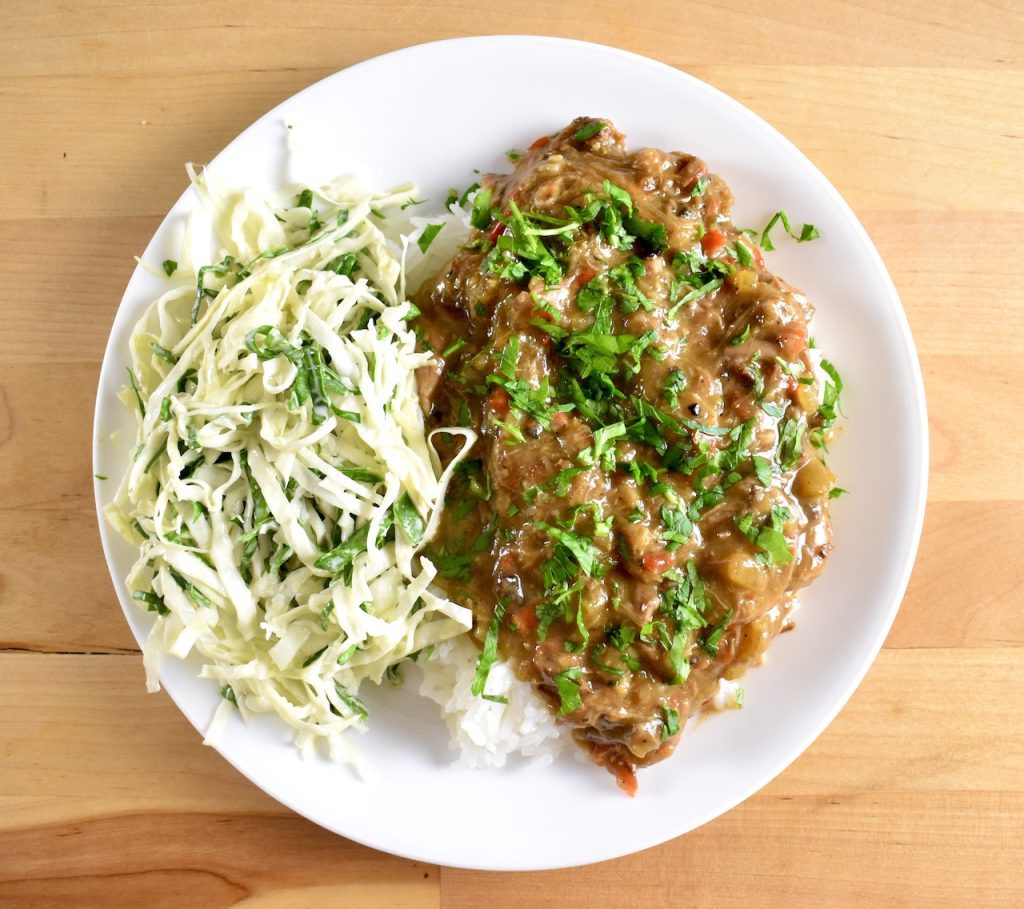 Cajun Rice and Gravy with Venison Neck