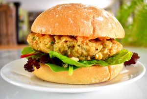 Moroccan Lake Trout Burger