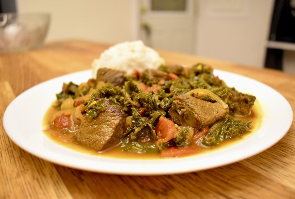 Zimbabwean Venison and Kale Stew