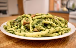 Kale, Ham, and Leek Pasta