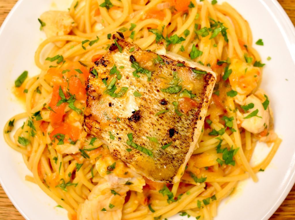 Walleye Spaghetti all'Acqua Pazza