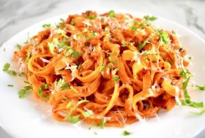 Spicy 'Nduja and Cilantro Pasta