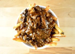 Venison Heart Gravy on Fries