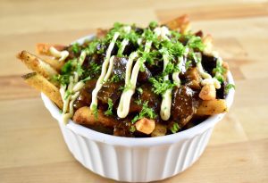 Venison Heart Gravy on Fries