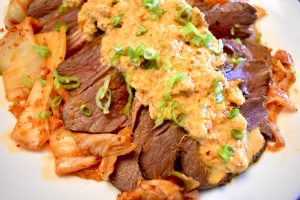 Goose Breast with Kimchi Sauce