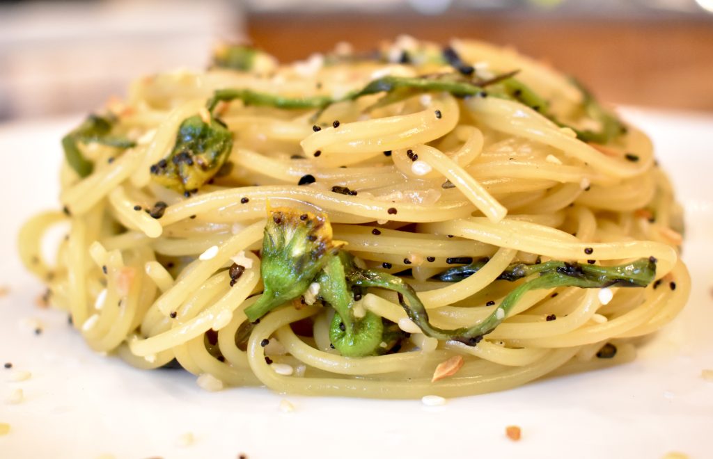 Coltsfoot Pasta with Honey